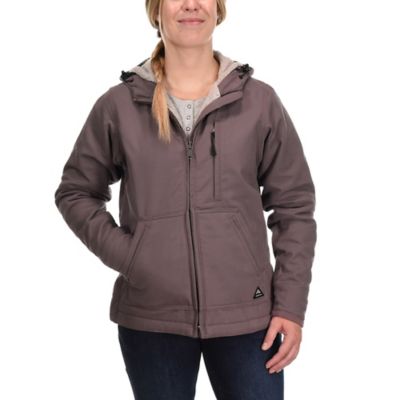 Image showing  Women's Max-Range Flex Sanded Duck Sherpa-Lined Hooded Jacket