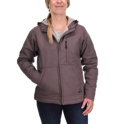 Ridgecut Women's Max-Range Flex Sanded Duck Sherpa-Lined Hooded Jacket