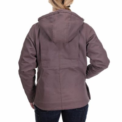 Image showing  Women's Max-Range Flex Sanded Duck Sherpa-Lined Hooded Jacket