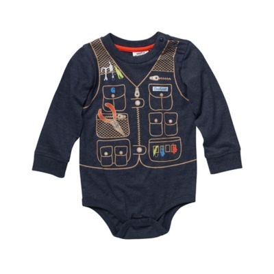 Carhartt Infant Boys' Long-Sleeve Knit Crew Neck Elk and Fishing Graphic Bodysuit