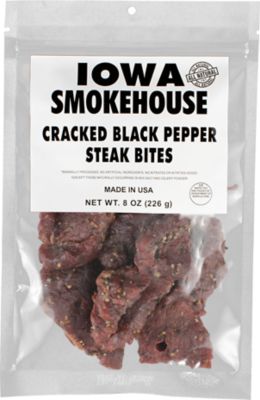 Iowa Smokehouse Cracked Black Pepper Steak Bites, 8 oz.