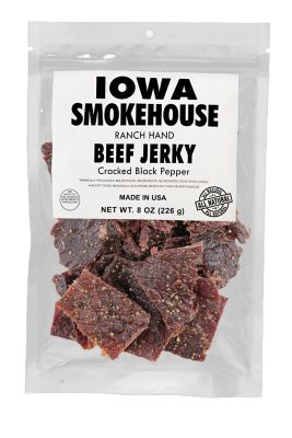 Iowa Smokehouse Cracked Black Pepper Beef Jerky, 8 oz.
