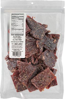 Image showing  Cracked Black Pepper Beef Jerky, 8 oz.
