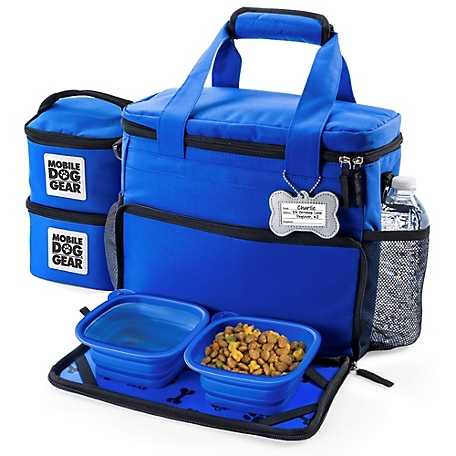 Mobile Dog Gear Week Away Pet Tote Bag, Small, 12 in. x 6 in. x 11 in., Blue