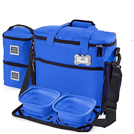 Mobile Dog Gear Week Away Pet Tote Bag, Medium, 12 in. x 6 in. x 11 in., Blue