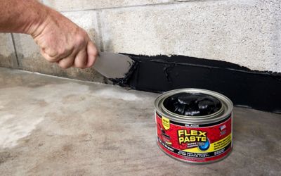 Image showing 6 th Flex Seal Flex Paste 1 lb. Black All Purpose Strong Flexible Watertight Multi-Purpose Sealant, 4 pack