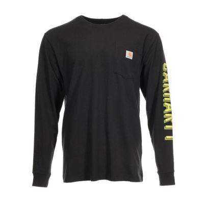 Carhartt Men's Loose Fit Heavyweight Exclusive Logo Long-Sleeve Base Layer Top