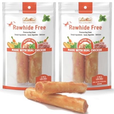 LuvChew Rawhide-Free Large Chicken and Vegetables Flavor Dog Chew Treats, 2 ct.