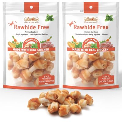 LuvChew Grain and Rawhide-Free Mini Chicken and Vegetables Flavor Dog Bone Chew Treats, 18 ct., 2-Pack
