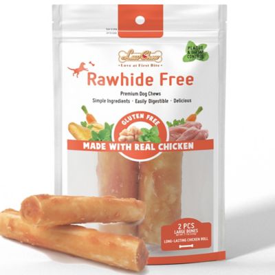 LuvChew Rawhide-Free Large Chicken and Vegetables Flavor Retriever Roll Dog Chew Treats, 2 ct.