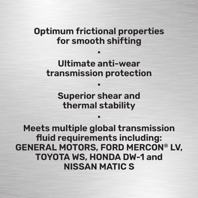 Image showing  1 qt. Multi-Vehicle Synthetic Automatic Transmission Fluid