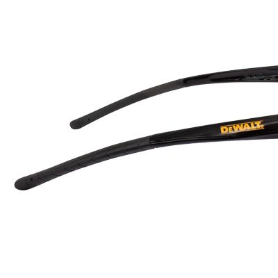 Image showing 6 th DEWALT Radius Safety Glasses, Black Frame, Clear Lens