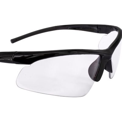 Image showing 7 th DEWALT Radius Safety Glasses, Black Frame, Clear Lens