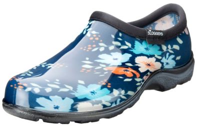 Sloggers Women's Rain and Garden Shoes, Floral Fun Blue