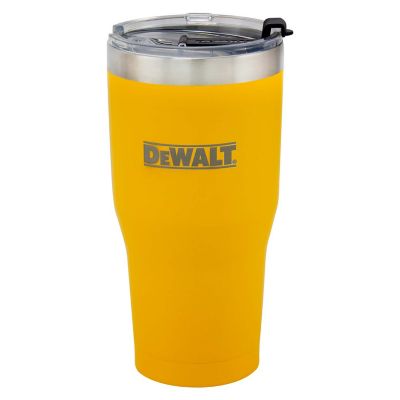 DEWALT 30 oz. Yellow Powder-Coated Drink Tumbler