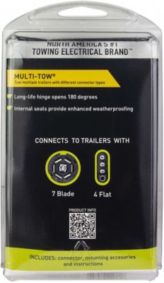 Image showing 10 th Hopkins Towing Solutions Endurance Multi-Tow 7-Blade and 4-Flat Vehicle Side Connector