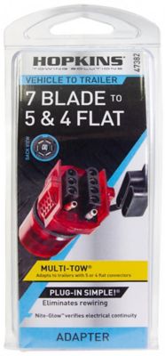 Image showing  7-Blade to 5- and 4-Flat Nite-Glow Multi-Tow Adapter