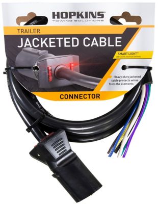 Hopkins Towing Solutions 7-Blade LED Test Jacketed Cable Connector