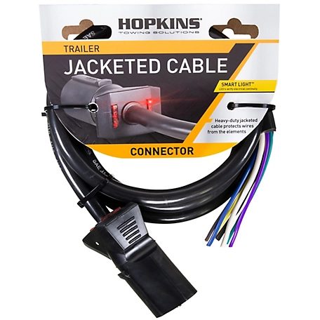 Hopkins Towing Solutions 7-Blade LED Test Jacketed Cable Connector