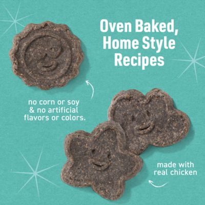 Image showing  Wag More Bark Less Crunchy Dental Dog Treats, Chicken, Bone Charcoal, Parsley & Mint, 14 oz.