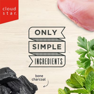 Image showing  Wag More Bark Less Crunchy Dental Dog Treats, Chicken, Bone Charcoal, Parsley & Mint, 14 oz.