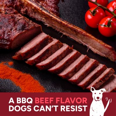 Image showing  Wag More Bark Less Jerky Grain Free Dog Treats, Texas BBQ Beef, 10 oz.