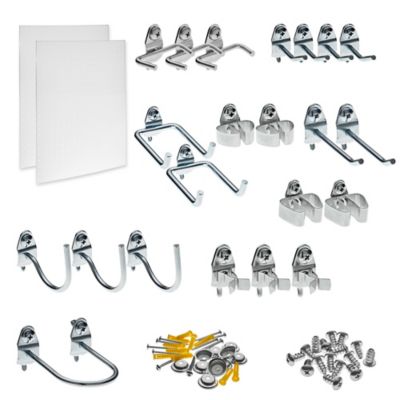 Image showing  18 in. x 22 in. Polypropylene Tool Pegboards with 22 pc. Locking Hooks, 2 pc., 018-KIT