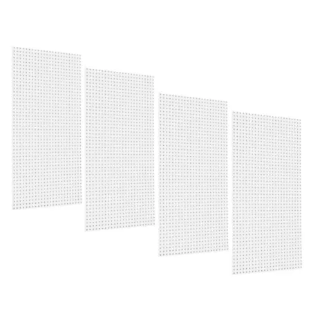 Triton Products (4) 24 x 48 x 1/4 in White Polypropylene Tool Pegboards 9/32 in Hole Size 1 in O.C Hole Spacing DB-4 Pegboards