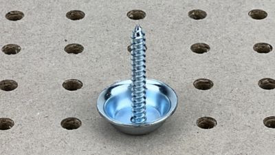 Image showing  Steel/Plastic Pegboard Mounting and Spacer Kit for 1/8 In. and 1/4 In. Pegboard, 15 Sets