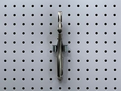 Image showing  1/2 in. to 1 in. Hold Range Standard Spring Clip for 1/8 in. and 1/4 in. Pegboard, 3 Pack