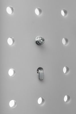 Image showing 6 th Triton Products 1/2 in. to 1 in. Hold Range Standard Spring Clip for 1/8 in. and 1/4 in. Pegboard, 3 Pack