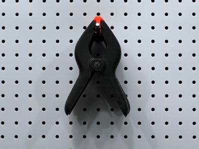 Image showing  6 in. Single Rod 30 Degree Bend Pegboard Hook for 1/8 and 1/4 in. Pegboard, 3 Pack