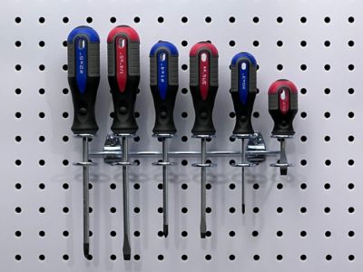 Image showing  9 in. W Multi-Ring Tool Holder for 1/8 and 1/4 in. Pegboard