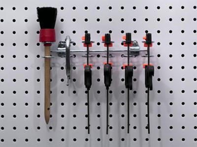 Image showing  9 in. W Multi-Ring Tool Holder for 1/8 and 1/4 in. Pegboard