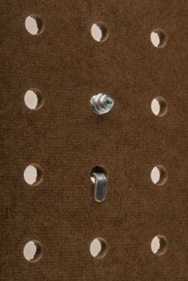 Image showing  26 pc. Zinc Plated Steel Hook and Bin Assortment for 1/8 in. and 1/4 in. Pegboard (24 Asst Hooks and 2 Bins)