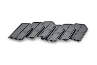 Triton Products 4-7/8 in. L x 2-5/8 in. W x 1/8 in. H ABS Plastic Black Bin Dividers for 3-210 Bins, 6 Pack