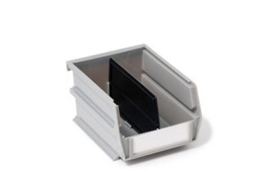 Image showing  ABS Plastic Bin Dividers for 3-210 Bins, 4-7/8 in., Black, 6-Pack
