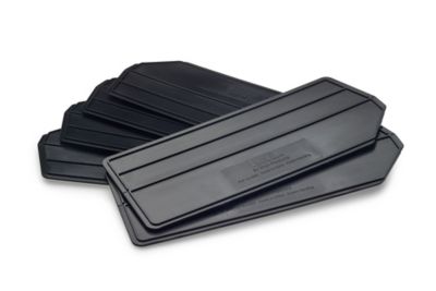 Triton Products 13-7/8 in. L x 6-1/2 in. W x 1/4 in. H ABS Plastic Black Bin Dividers for 3-240 Bins, 6 Pack