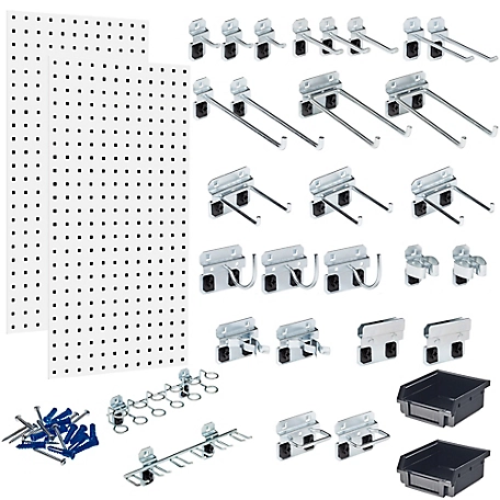 Triton Products (2) 18 in. x 36 in. x 9/16 in. Steel Square Hole Tool Pegboards, LB18-CK