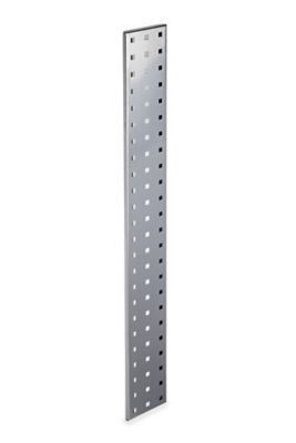 Triton Products (1) 36 in. x 4.5 in. Silver Epoxy Pegboard Strip, 18 Gauge Steel Square Hole Pegboard Strip, LBS-1S