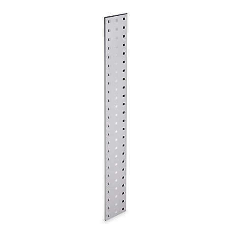 Triton Products (1) 36 in. x 4.5 in. White Epoxy Pegboard Strip, 18 Gauge Steel Square Hole Pegboard Strip, LBS-1W