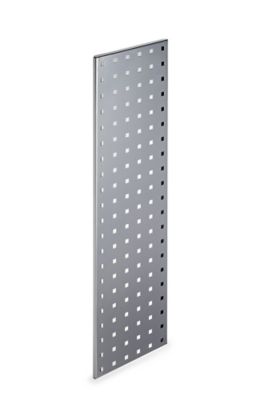 Triton Products (1) 31.5 in. x 9 in. Silver Epoxy Pegboard Strip, 18 Gauge Steel Square Hole Pegboard Strip, LBS-2S
