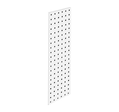 Triton Products (1) 31.5 in. x 9 in. White Epoxy Pegboard Strip, 18 Gauge Steel Square Hole Pegboard Strip, LBS-2W