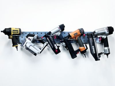 Image showing  36 in. x 4.5 in. Steel Square Hole Pegboard & 6 pc. LocHook Assortment, LBS36P-SLV