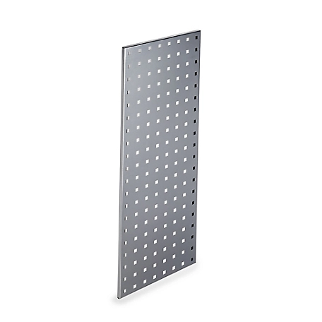 Triton Products (1) 30 in. x 12 in. Silver Epoxy 18 Gauge Steel Square Hole Pegboard Strip, LBS-3S