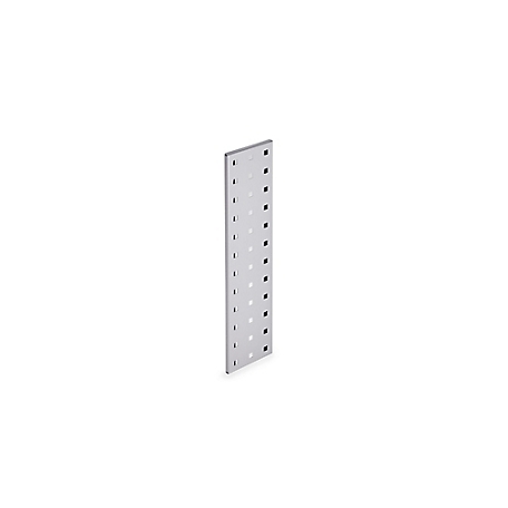 Triton Products (1) 18 in. x 4.5 in. White Epoxy 18 Gauge Steel Square Hole Pegboard Strip, LBS-4W