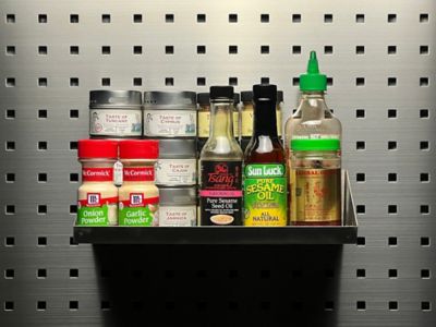 Image showing  12 in. x 6 in. Stainless Steel Shelf for Stainless Steel LocBoard