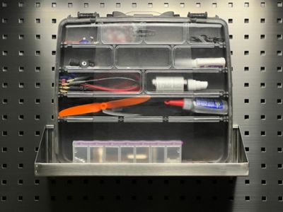 Image showing  18 in. x 6-1/2 in. Stainless Steel Shelf for Stainless Steel LocBoard