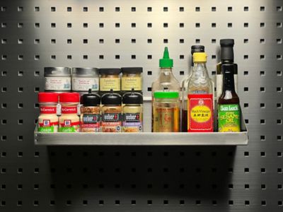Image showing  18 in. x 6-1/2 in. Stainless Steel Shelf for Stainless Steel LocBoard