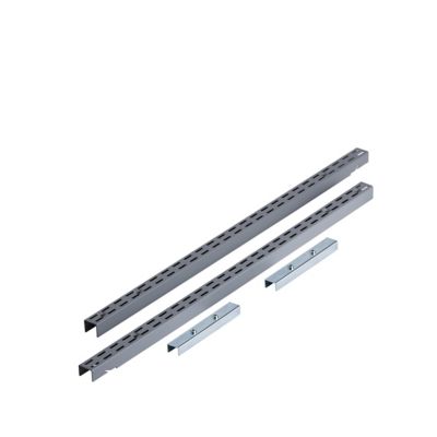Triton Products 63 in. Gray Epoxy Coated Steel Vertical Hang Rail and Mounting Hardware